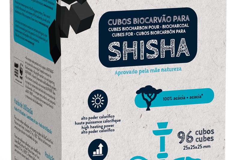 Biocarvão para Shisha